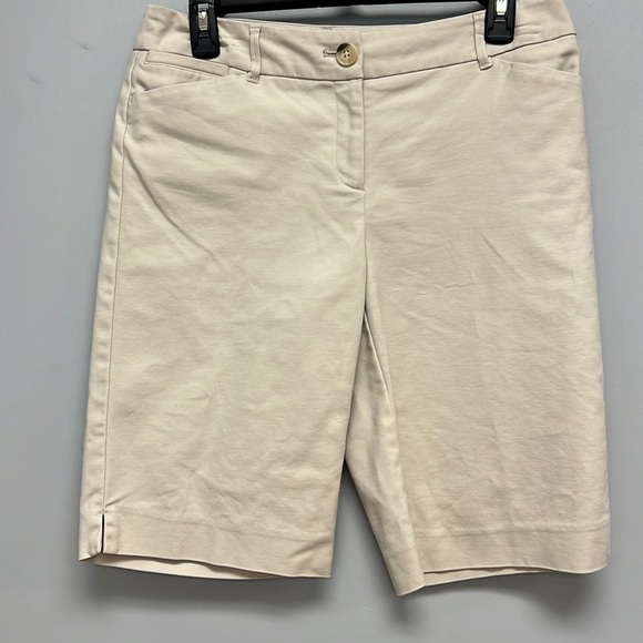 Chico’s Flat Front Khaki Shorts - Picture 1 of 4